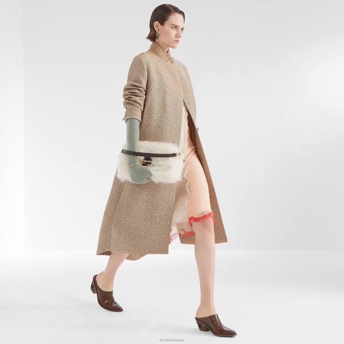 ženske moher volnena torba bela Fendi dodatki Z68L840