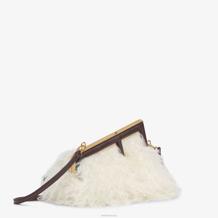 ženske moher volnena torba bela Fendi dodatki Z68L905