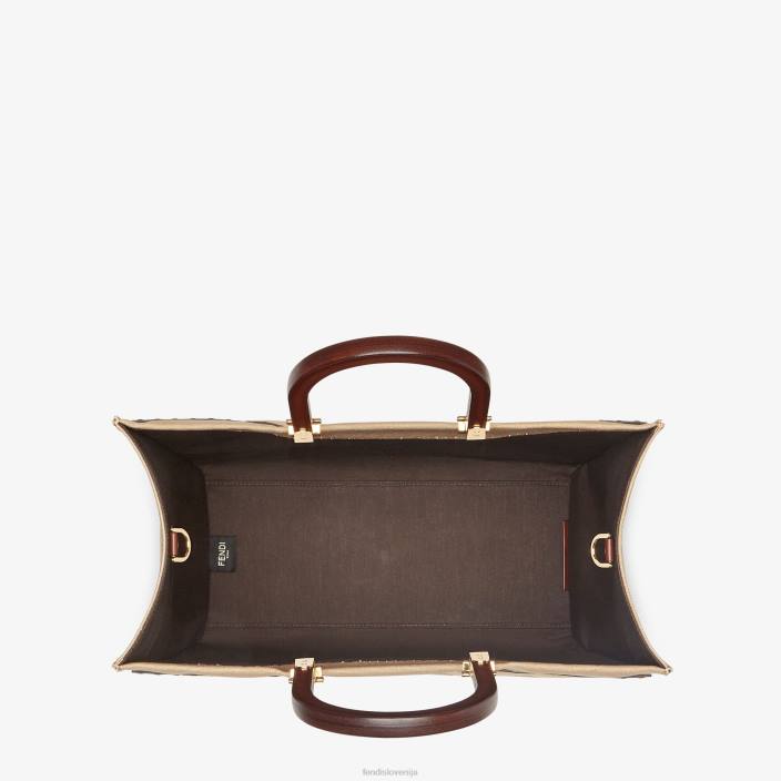 ženske platnena torba bež Fendi dodatki Z68L880