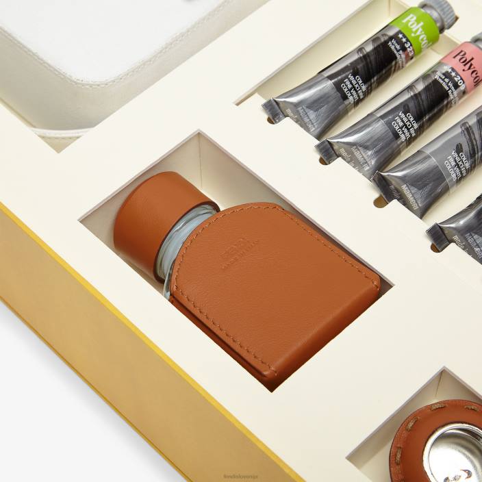 ženske platnena torba s kompletom za slikanje bela Fendi dodatki Z68L904