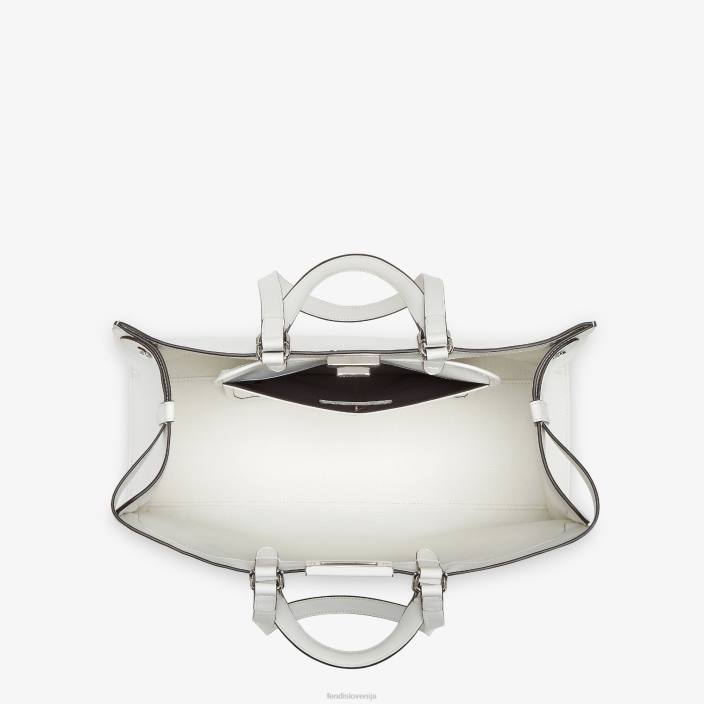 ženske platno shopper z ff vezenino bela Fendi dodatki Z68L688