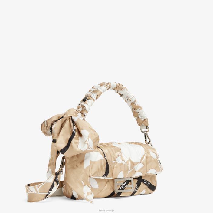 ženske potiskana svilena torba bež Fendi dodatki Z68L718