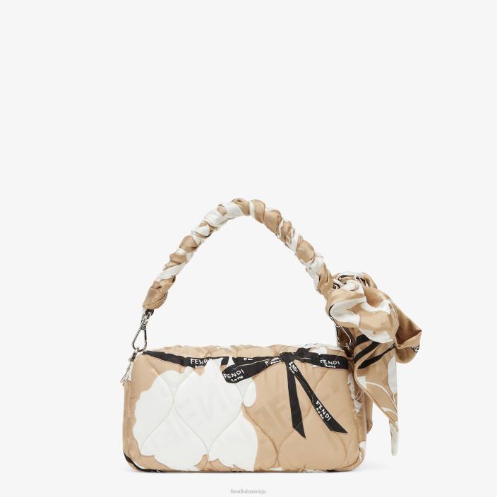 ženske potiskana svilena torba bež Fendi dodatki Z68L718