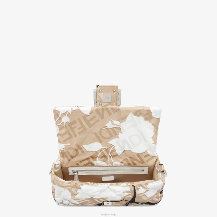 ženske potiskana svilena torba bež Fendi dodatki Z68L718