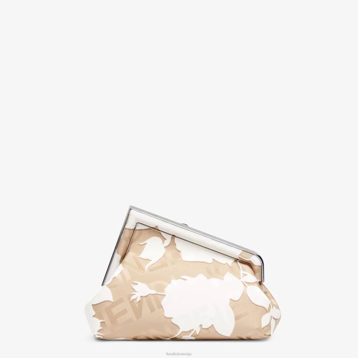 ženske potiskana svilena torba bež Fendi dodatki Z68L729