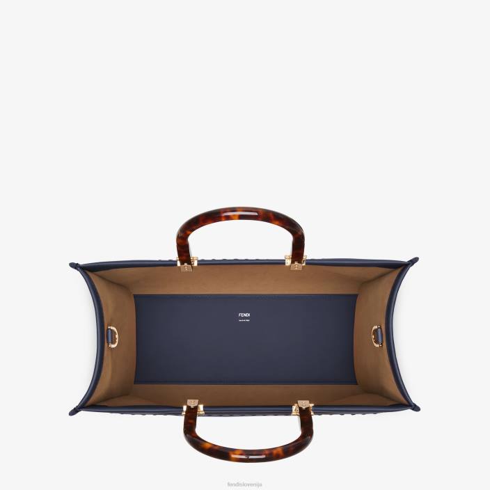 ženske sončni srednji usnjeni kupec modra Fendi dodatki Z68L869