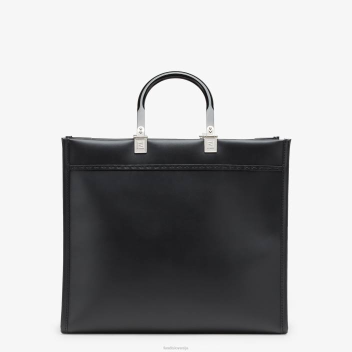 ženske sončni srednji usnjeni kupec Črna Fendi dodatki Z68L678