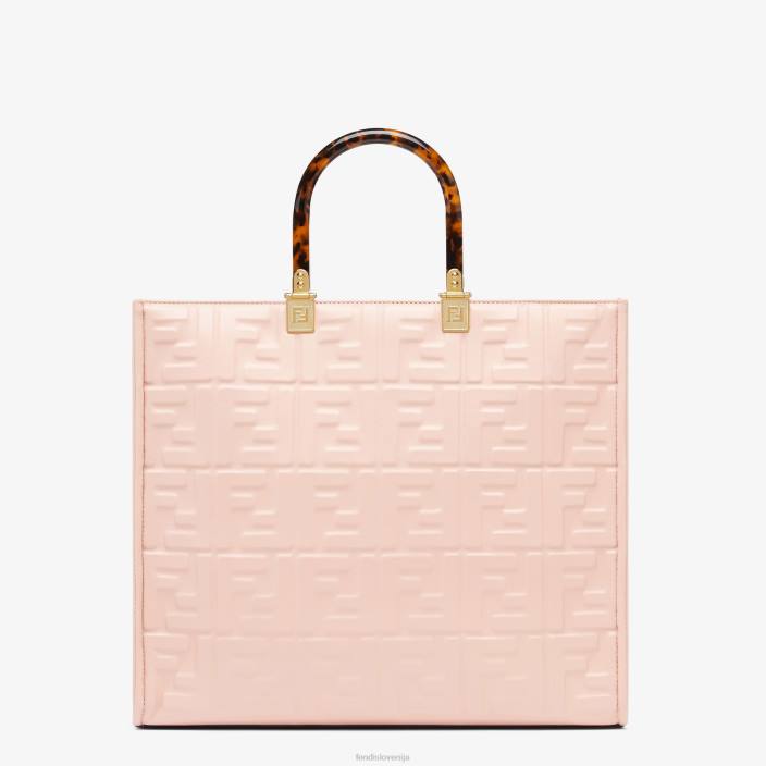 ženske sončni srednji usnjeni kupec roza Fendi dodatki Z68L817