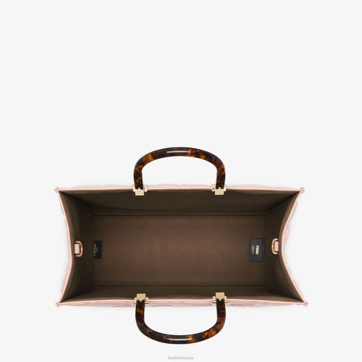 ženske sončni srednji usnjeni kupec roza Fendi dodatki Z68L817