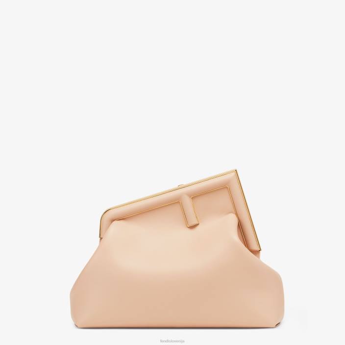 ženske srednja usnjena torba roza Fendi dodatki Z68L876