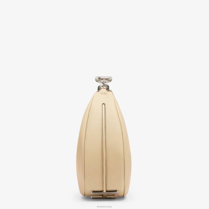 ženske srednje velika usnjena torba bež Fendi dodatki Z68L716