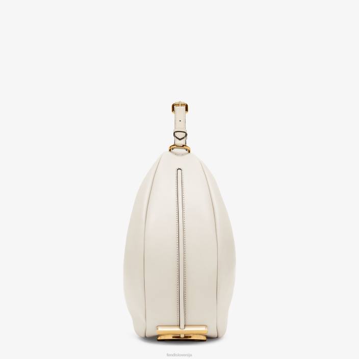 ženske srednje velika usnjena torba bela Fendi dodatki Z68L571