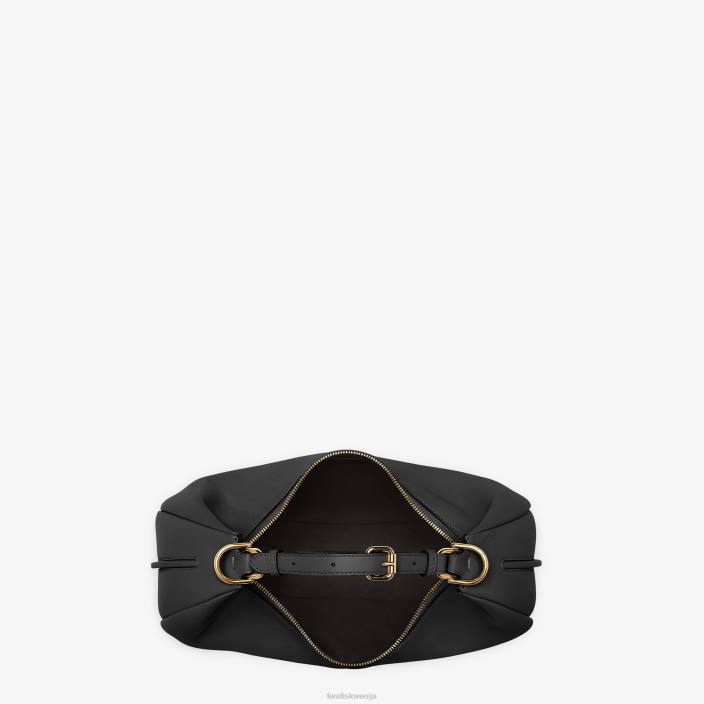 ženske srednje velika usnjena torba Črna Fendi dodatki Z68L525