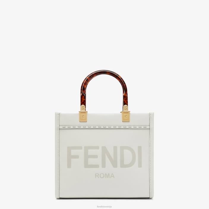ženske sunshine small leather shopper bela Fendi dodatki Z68L642