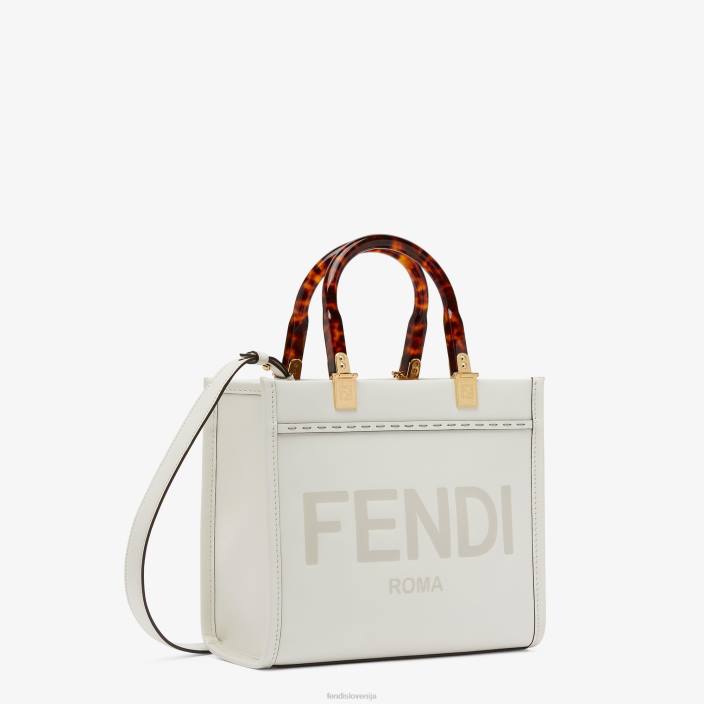ženske sunshine small leather shopper bela Fendi dodatki Z68L642