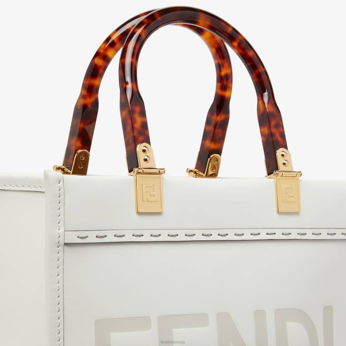 ženske sunshine small leather shopper bela Fendi dodatki Z68L642