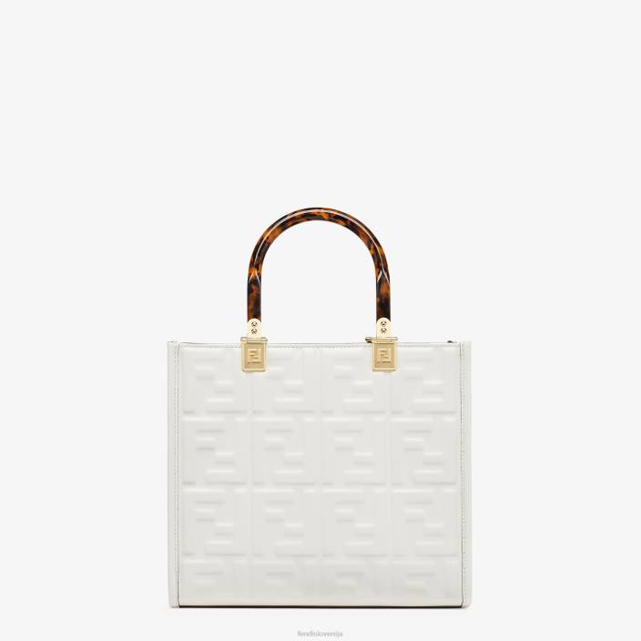 ženske sunshine small leather shopper bela Fendi dodatki Z68L694