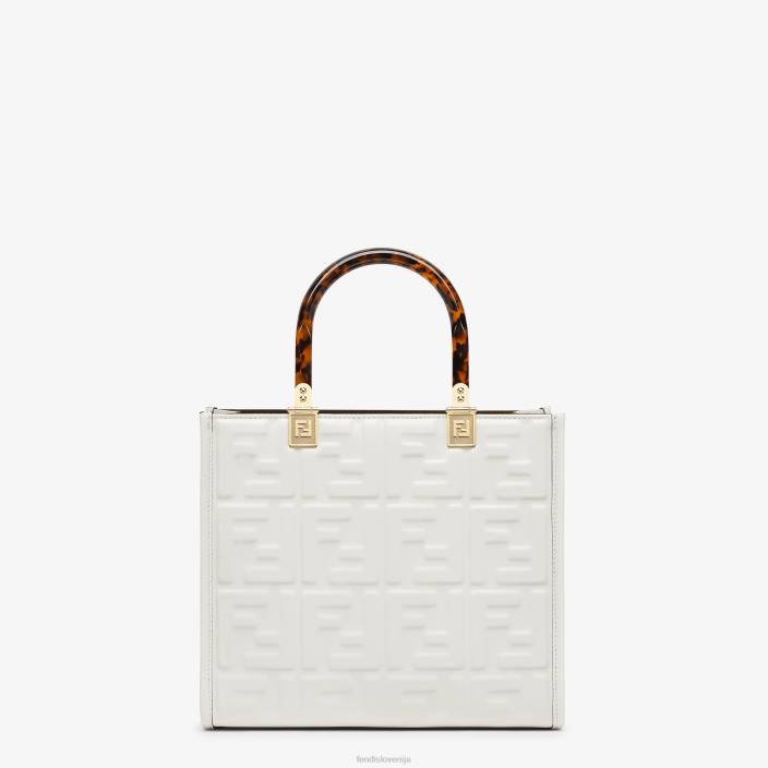 ženske sunshine small leather shopper bela Fendi dodatki Z68L694