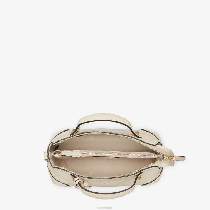 ženske torba camellia selleria boston z velikimi zgornjimi šivi bež Fendi dodatki Z68L731