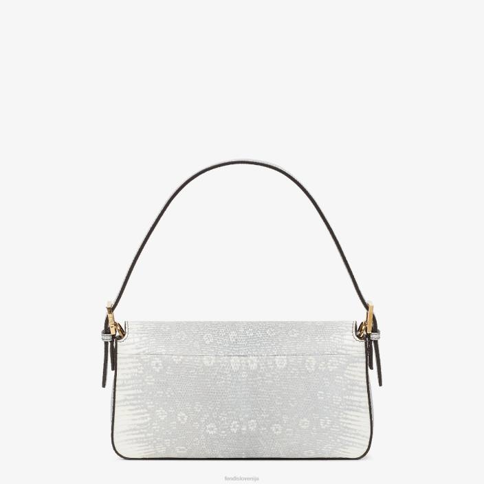 ženske torba iz kuščarskega usnja bela Fendi dodatki Z68L859