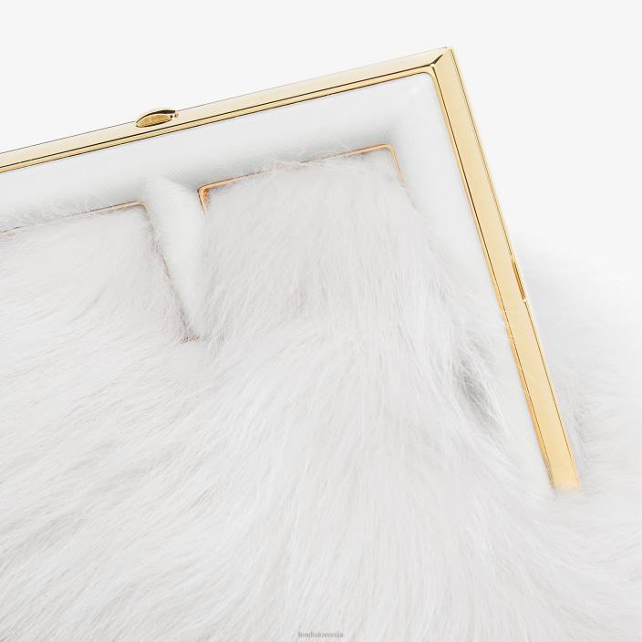 ženske torba iz lisičjega krzna bela Fendi dodatki Z68L779