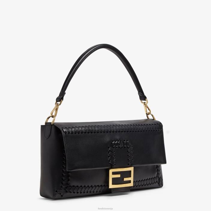 ženske torba iz nappa usnja z ujemajočim se navojem Črna Fendi dodatki Z68L563