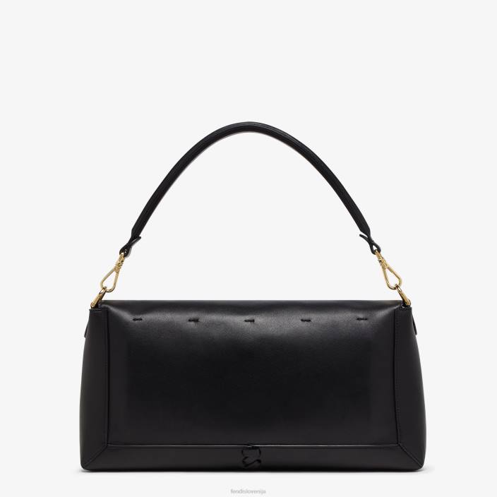 ženske torba iz nappa usnja z ujemajočim se navojem Črna Fendi dodatki Z68L563