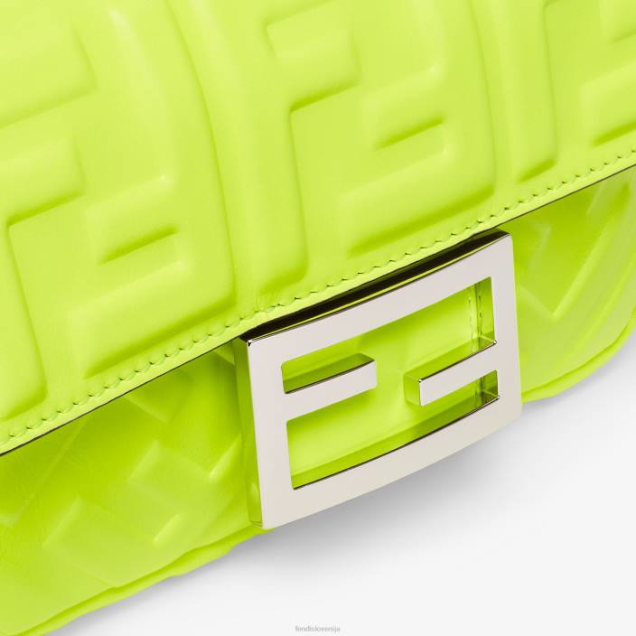 ženske torba iz neonskega napa usnja rumena Fendi dodatki Z68L664