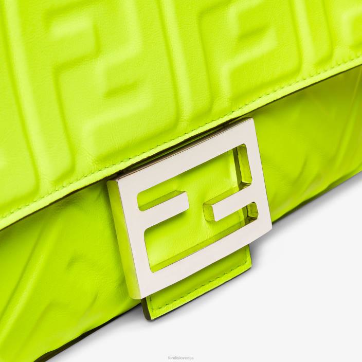 ženske torba iz neonskega napa usnja rumena Fendi dodatki Z68L665