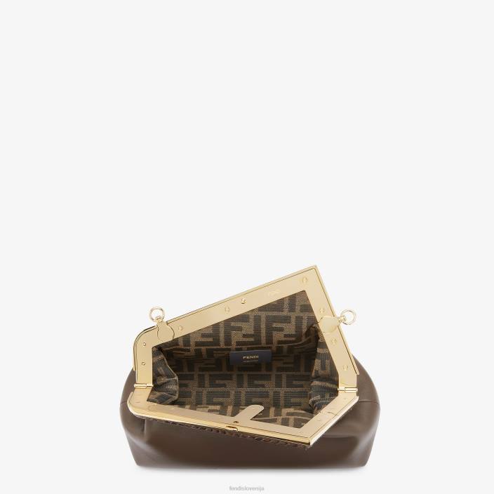 ženske torba iz usnja in pitona rjav Fendi dodatki Z68L765