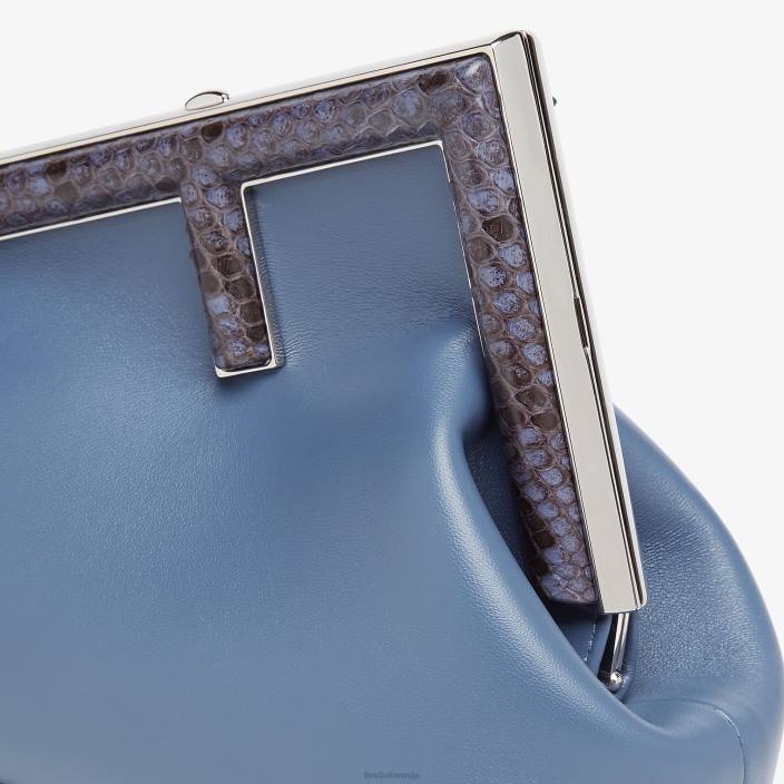 ženske torba iz usnja in pitonovega usnja modra Fendi dodatki Z68L769