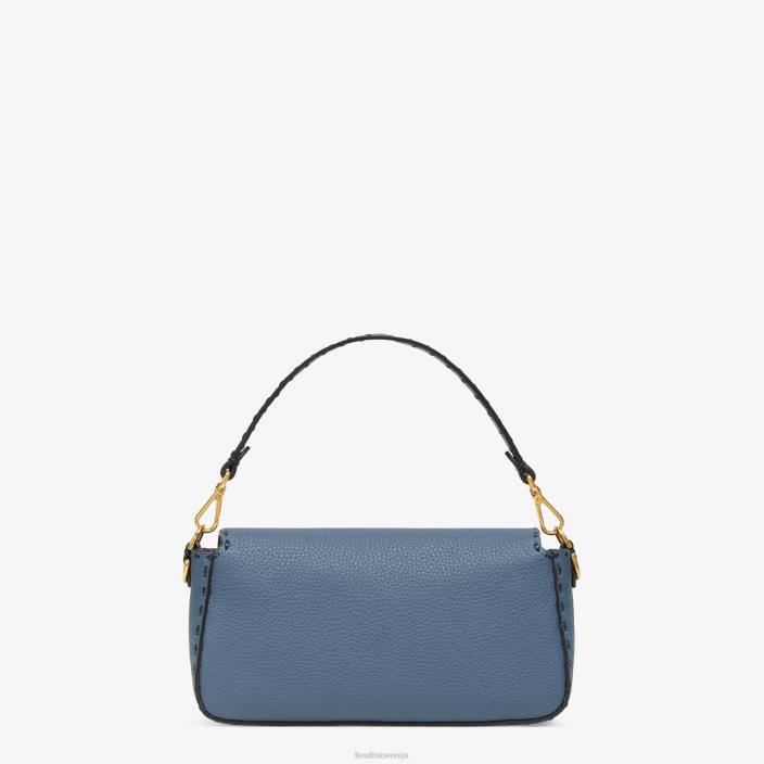 ženske torba selleria z velikimi zgornjimi šivi modra Fendi dodatki Z68L697