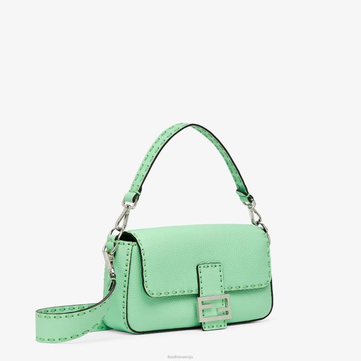 ženske torba selleria z velikimi zgornjimi šivi zelena Fendi dodatki Z68L712