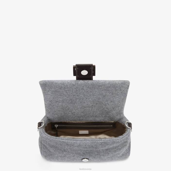 ženske torba za ponovno izdajo iz kašmirja siva Fendi dodatki Z68L807