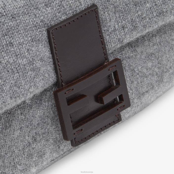 ženske torba za ponovno izdajo iz kašmirja siva Fendi dodatki Z68L807