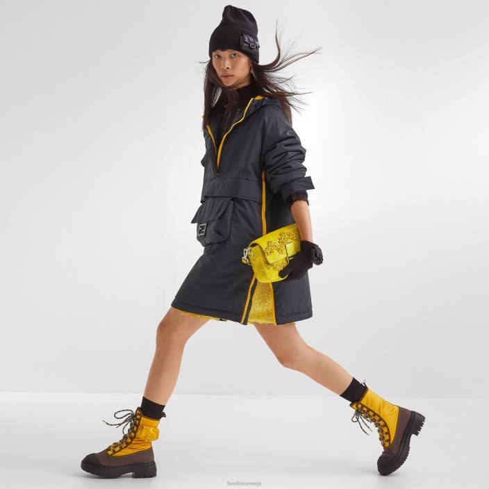 ženske torba za ponovno izdajo v kamnih in perlah rumena Fendi dodatki Z68L799