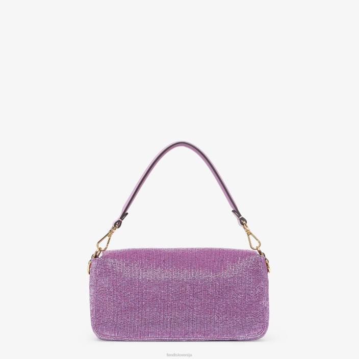 ženske torba za ponovno izdajo v lila perlah vijolična Fendi dodatki Z68L794