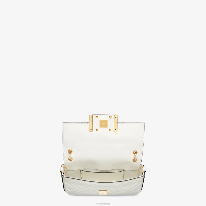 ženske torbica iz nappa usnja bela Fendi dodatki Z68L646