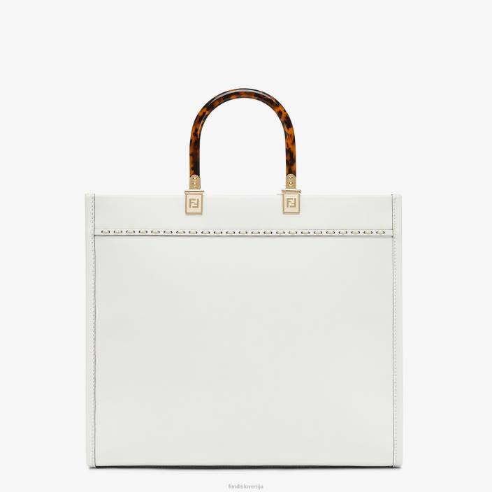 ženske usnje in elaphe shopper bela Fendi dodatki Z68L822