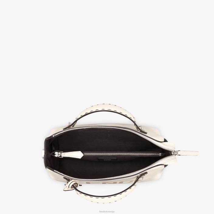 ženske usnjena bostonska torba bela Fendi dodatki Z68L868