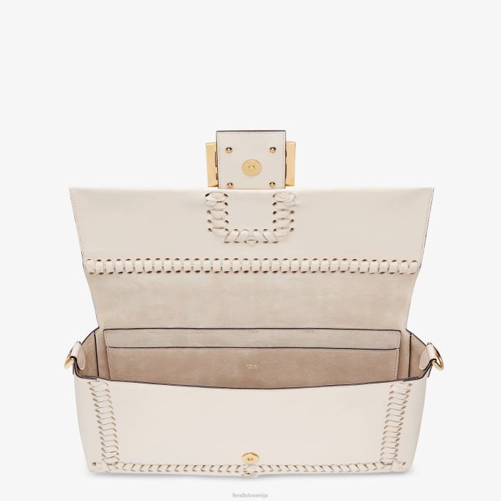 ženske usnjena torba camellianappa z ujemajočimi se šivi roza Fendi dodatki Z68L553