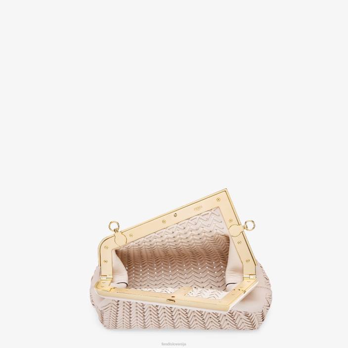 ženske usnjena torba v obliki kamelije roza Fendi dodatki Z68L555