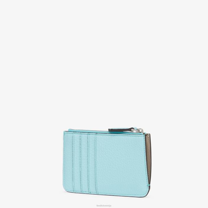 ženske usnjena torbica za ključe peekaboo svetlo modra Fendi dodatki Z68L1530