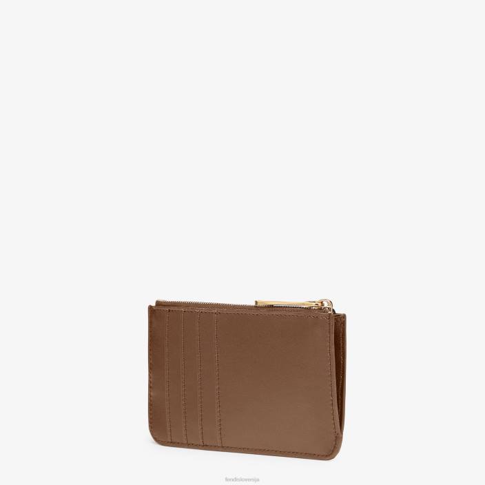 ženske usnjena torbica za obesek za ključe rjav Fendi dodatki Z68L1483